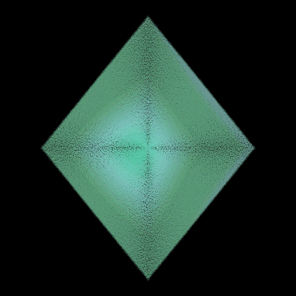 Rhombus. A geometric plate filled with a color field.