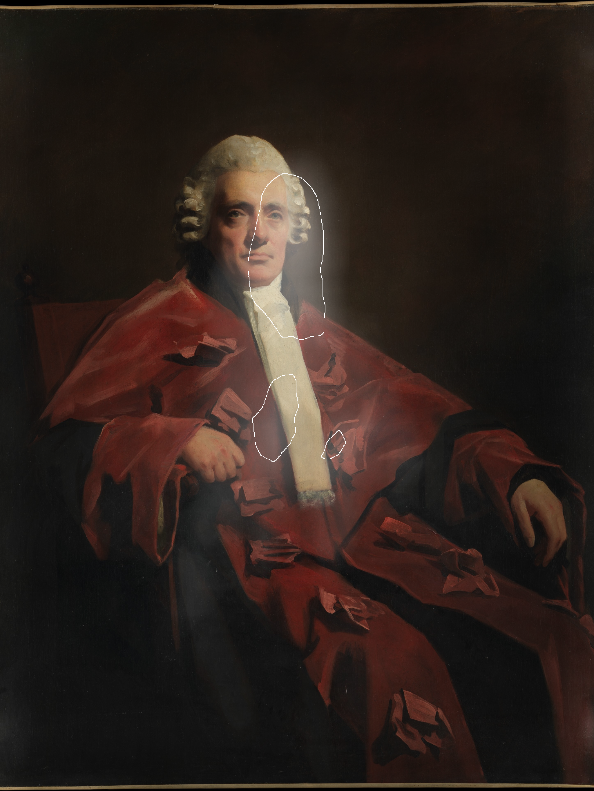 Source portrait with extracted spatial grammar, study 1